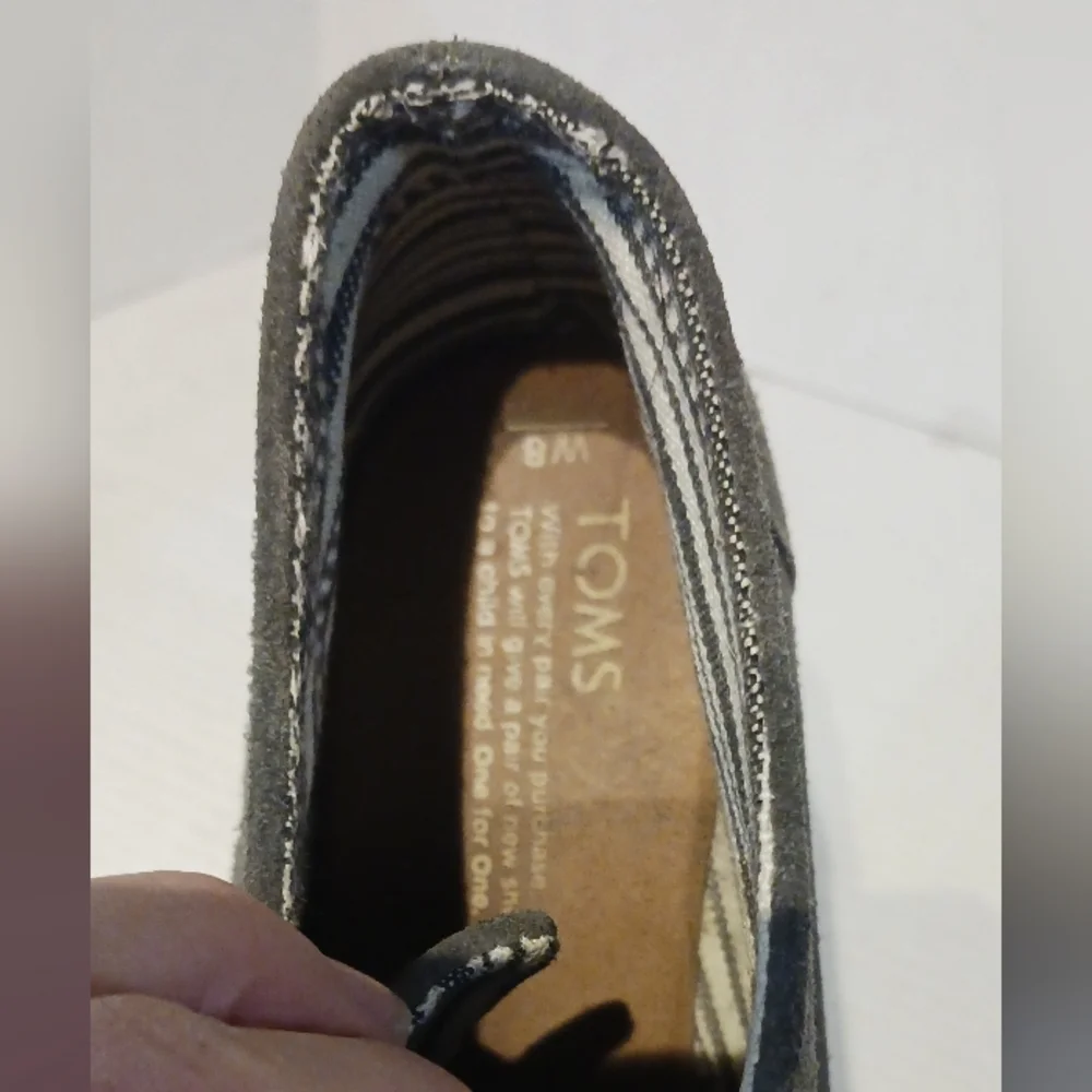 TOMS SZ.‎ 8 Gray Heeled Booties
